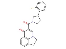 5-{[3-(2-fluorophenyl)-1-pyrrolidinyl]carbonyl}-1,2-dihydro-6H-pyrrolo[3,2,1-ij]quinolin-6-one