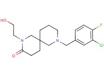 8-(3-chloro-4-fluorobenzyl)-2-(2-hydroxyethyl)-2,8-diazaspiro[5.5]undecan-3-one