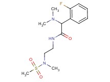 2-(dimethylamino)-2-(2-fluorophenyl)-N-{2-[methyl(methylsulfonyl)amino]ethyl}acetamide