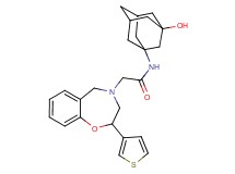 N-(3-hydroxy-1-adamantyl)-2-[2-(3-thienyl)-2,3-dihydro-1,4-benzoxazepin-4(5H)-yl]acetamide