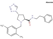 (4R)-1-(2,5-dimethylbenzyl)-N-(2-phenylethyl)-4-(1H-tetrazol-1-yl)-L-prolinamide