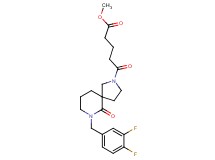 methyl 5-[7-(3,4-difluorobenzyl)-6-oxo-2,7-diazaspiro[4.5]dec-2-yl]-5-oxopentanoate