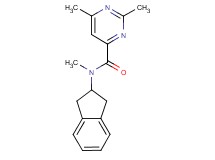N-(2,3-dihydro-1H-inden-2-yl)-N,2,6-trimethylpyrimidine-4-carboxamide