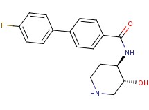 4'-fluoro-N-[rel-(3R,4R)-3-hydroxy-4-piperidinyl]-4-biphenylcarboxamide hydrochloride