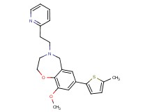 9-methoxy-7-(5-methyl-2-thienyl)-4-(2-pyridin-2-ylethyl)-2,3,4,5-tetrahydro-1,4-benzoxazepine