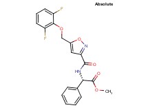 methyl (2S)-[({5-[(2,6-difluorophenoxy)methyl]-3-isoxazolyl}carbonyl)amino](phenyl)acetate