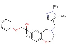 2-{4-[(1,5-dimethyl-1H-pyrazol-4-yl)methyl]-2,3,4,5-tetrahydro-1,4-benzoxazepin-7-yl}-1-phenoxy-2-propanol