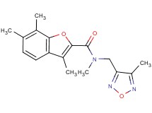 N,3,6,7-tetramethyl-N-[(4-methyl-1,2,5-oxadiazol-3-yl)methyl]-1-benzofuran-2-carboxamide