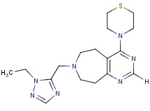 7-[(1-ethyl-1H-1,2,4-triazol-5-yl)methyl]-4-thiomorpholin-4-yl-6,7,8,9-tetrahydro-5H-pyrimido[4,5-d]azepine