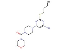 2-(butylthio)-6-[4-(morpholin-4-ylcarbonyl)piperazin-1-yl]pyrimidin-4-amine