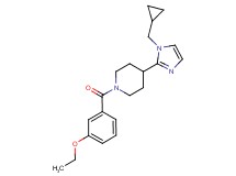 4-[1-(cyclopropylmethyl)-1H-imidazol-2-yl]-1-(3-ethoxybenzoyl)piperidine
