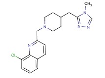 8-chloro-2-({4-[(4-methyl-4H-1,2,4-triazol-3-yl)methyl]piperidin-1-yl}methyl)quinoline