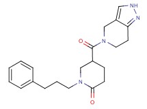 1-(3-phenylpropyl)-5-(2,4,6,7-tetrahydro-5H-pyrazolo[4,3-c]pyridin-5-ylcarbonyl)-2-piperidinone
