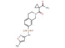 1-{[7-{[(5-methylisoxazol-3-yl)amino]sulfonyl}-3,4-dihydroisoquinolin-2(1H)-yl]carbonyl}cyclopropanecarboxamide