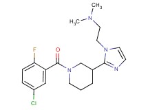(2-{2-[1-(5-chloro-2-fluorobenzoyl)piperidin-3-yl]-1H-imidazol-1-yl}ethyl)dimethylamine