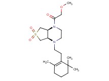 (4aR*,7aS*)-1-(methoxyacetyl)-4-[2-(2,6,6-trimethyl-1-cyclohexen-1-yl)ethyl]octahydrothieno[3,4-b]pyrazine 6,6-dioxide