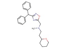 N-{[3-(diphenylmethyl)-1,2,4-oxadiazol-5-yl]methyl}-N-methyl-2-(tetrahydro-2H-pyran-2-yl)ethanamine