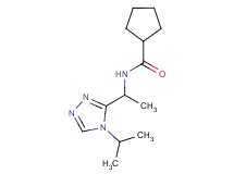 N-[1-(4-isopropyl-4H-1,2,4-triazol-3-yl)ethyl]cyclopentanecarboxamide