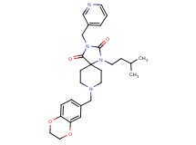 8-(2,3-dihydro-1,4-benzodioxin-6-ylmethyl)-1-(3-methylbutyl)-3-(3-pyridinylmethyl)-1,3,8-triazaspiro[4.5]decane-2,4-dione