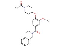 2-{4-[(1-acetyl-4-piperidinyl)oxy]-3-methoxybenzoyl}-1,2,3,4-tetrahydroisoquinoline