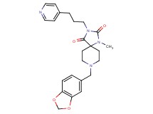 8-(1,3-benzodioxol-5-ylmethyl)-1-methyl-3-[3-(4-pyridinyl)propyl]-1,3,8-triazaspiro[4.5]decane-2,4-dione