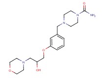 4-[3-(2-hydroxy-3-morpholin-4-ylpropoxy)benzyl]piperazine-1-carboxamide
