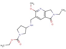 ethyl 3-{[(6-ethyl-2-methoxy-5-oxo-6,7-dihydro-5H-pyrrolo[3,4-b]pyridin-3-yl)methyl]amino}pyrrolidine-1-carboxylate