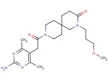 9-[(2-amino-4,6-dimethylpyrimidin-5-yl)acetyl]-2-(3-methoxypropyl)-2,9-diazaspiro[5.5]undecan-3-one