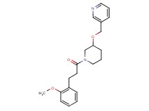 3-[({1-[3-(2-methoxyphenyl)propanoyl]-3-piperidinyl}oxy)methyl]pyridine