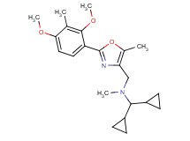 (dicyclopropylmethyl){[2-(2,4-dimethoxy-3-methylphenyl)-5-methyl-1,3-oxazol-4-yl]methyl}methylamine