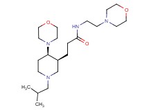 3-[(3S*,4R*)-1-isobutyl-4-(4-morpholinyl)-3-piperidinyl]-N-[2-(4-morpholinyl)ethyl]propanamide