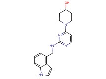 1-{2-[(1H-indol-4-ylmethyl)amino]pyrimidin-4-yl}piperidin-4-ol