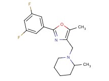 1-{[2-(3,5-difluorophenyl)-5-methyl-1,3-oxazol-4-yl]methyl}-2-methylpiperidine