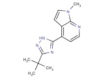 4-(3-tert-butyl-1H-1,2,4-triazol-5-yl)-1-methyl-1H-pyrrolo[2,3-b]pyridine