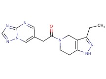 6-[2-(3-ethyl-1,4,6,7-tetrahydro-5H-pyrazolo[4,3-c]pyridin-5-yl)-2-oxoethyl][1,2,4]triazolo[1,5-a]pyrimidine