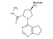 (4R)-4-amino-1-(6,7-dihydro-5H-cyclopenta[d]pyrimidin-4-yl)-N-methyl-L-prolinamide