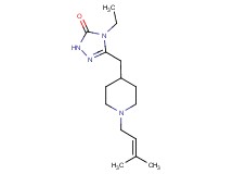 4-ethyl-5-{[1-(3-methyl-2-buten-1-yl)-4-piperidinyl]methyl}-2,4-dihydro-3H-1,2,4-triazol-3-one