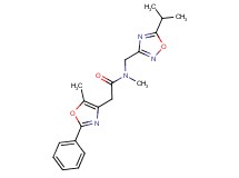N-[(5-isopropyl-1,2,4-oxadiazol-3-yl)methyl]-N-methyl-2-(5-methyl-2-phenyl-1,3-oxazol-4-yl)acetamide