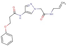 N-{1-[2-(allylamino)-2-oxoethyl]-1H-pyrazol-4-yl}-3-phenoxypropanamide