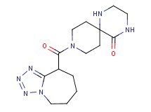 9-(6,7,8,9-tetrahydro-5H-tetrazolo[1,5-a]azepin-9-ylcarbonyl)-1,4,9-triazaspiro[5.5]undecan-5-one