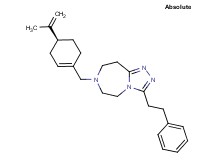 7-{[(4S)-4-isopropenyl-1-cyclohexen-1-yl]methyl}-3-(2-phenylethyl)-6,7,8,9-tetrahydro-5H-[1,2,4]triazolo[4,3-d][1,4]diazepine
