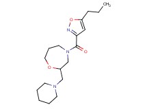 2-(1-piperidinylmethyl)-4-[(5-propyl-3-isoxazolyl)carbonyl]-1,4-oxazepane