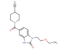 1-{[1-(2-ethoxyethyl)-2-oxo-2,3-dihydro-1H-benzimidazol-5-yl]carbonyl}piperidine-4-carbonitrile