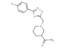 1-(1-{[3-(4-chlorophenyl)-1,2,4-oxadiazol-5-yl]methyl}-3-piperidinyl)ethanone