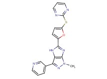 1-methyl-3-pyridin-3-yl-5-[5-(pyrimidin-2-ylthio)-2-furyl]-1,4-dihydroimidazo[4,5-c]pyrazole
