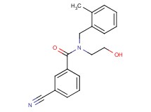 3-cyano-N-(2-hydroxyethyl)-N-(2-methylbenzyl)benzamide