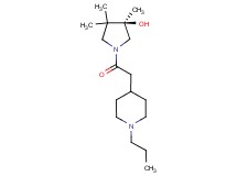 (3R)-3,4,4-trimethyl-1-[(1-propyl-4-piperidinyl)acetyl]-3-pyrrolidinol