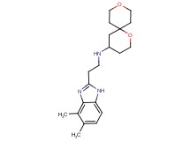 N-[2-(4,5-dimethyl-1H-benzimidazol-2-yl)ethyl]-1,9-dioxaspiro[5.5]undecan-4-amine