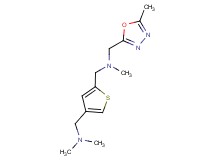 ({4-[(dimethylamino)methyl]-2-thienyl}methyl)methyl[(5-methyl-1,3,4-oxadiazol-2-yl)methyl]amine