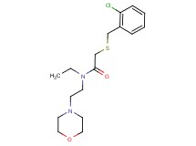2-[(2-chlorobenzyl)thio]-N-ethyl-N-(2-morpholin-4-ylethyl)acetamide